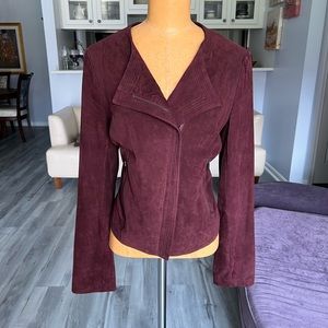 Ann Taylor suede Moto jacket